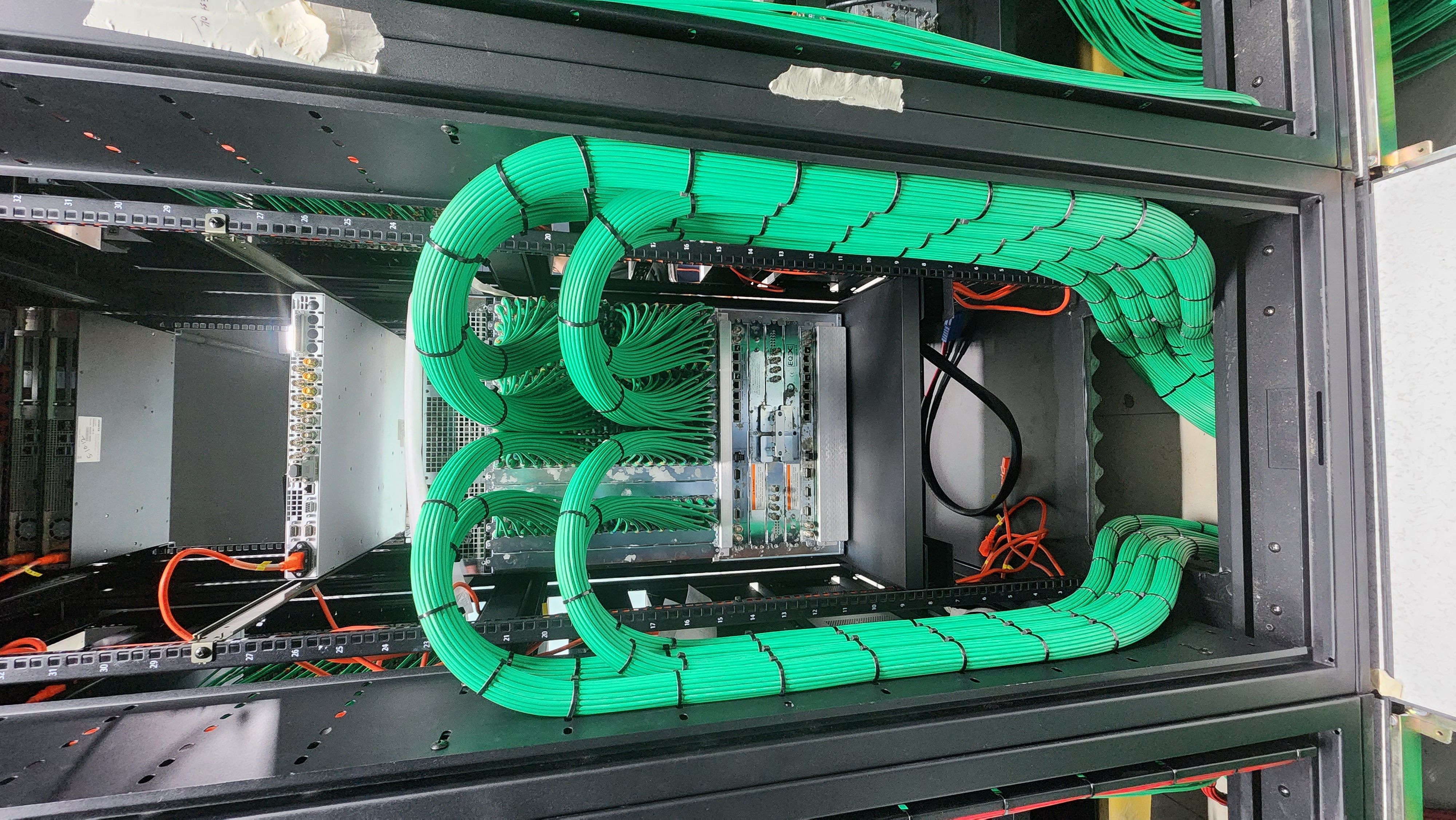 Ekhon TV broadcast rack cabling