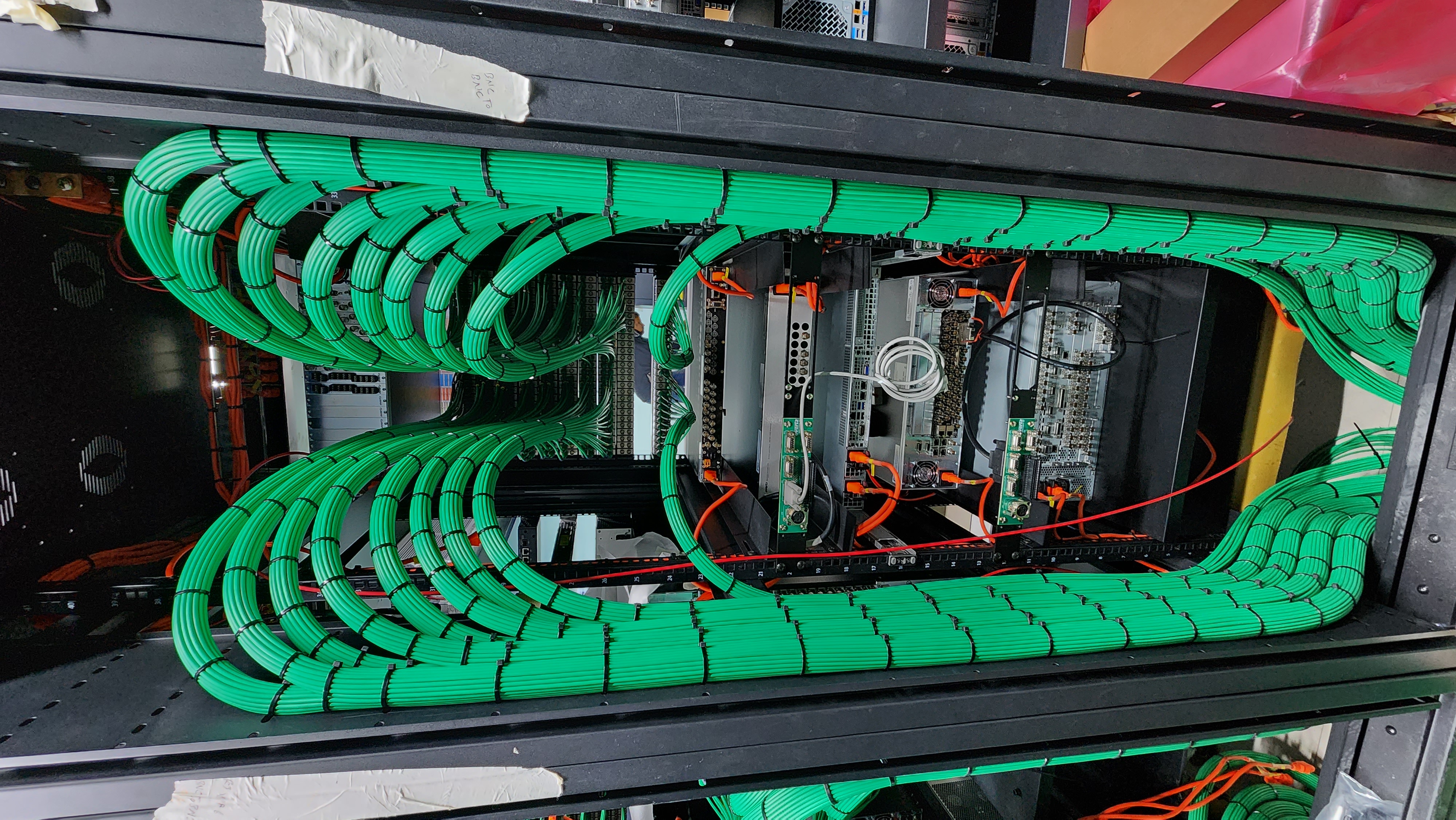 Ekhon TV broadcast rack installation and cabling
